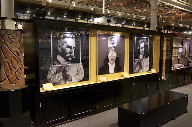 Thompson display Lower Gallery Pitt Rivers 